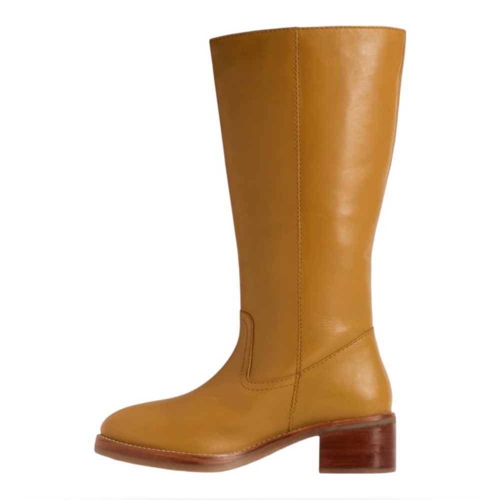 NEW. Frye Camryn Leather Boots Banana - Picture 2 of 14